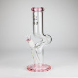 NG | 12" Zong Straight Bong – Colored Base & Slitted Downstem [G1103]