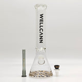 Wellcann | 14" 7mm Psychedelic Thickened Beaker Glass Bong