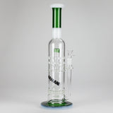 Armani Glass | 16" Double Percolator Bong – Premium Dual-Chamber Water Pipe