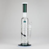 Armani Glass | 16" Double Percolator Bong – Premium Dual-Chamber Water Pipe