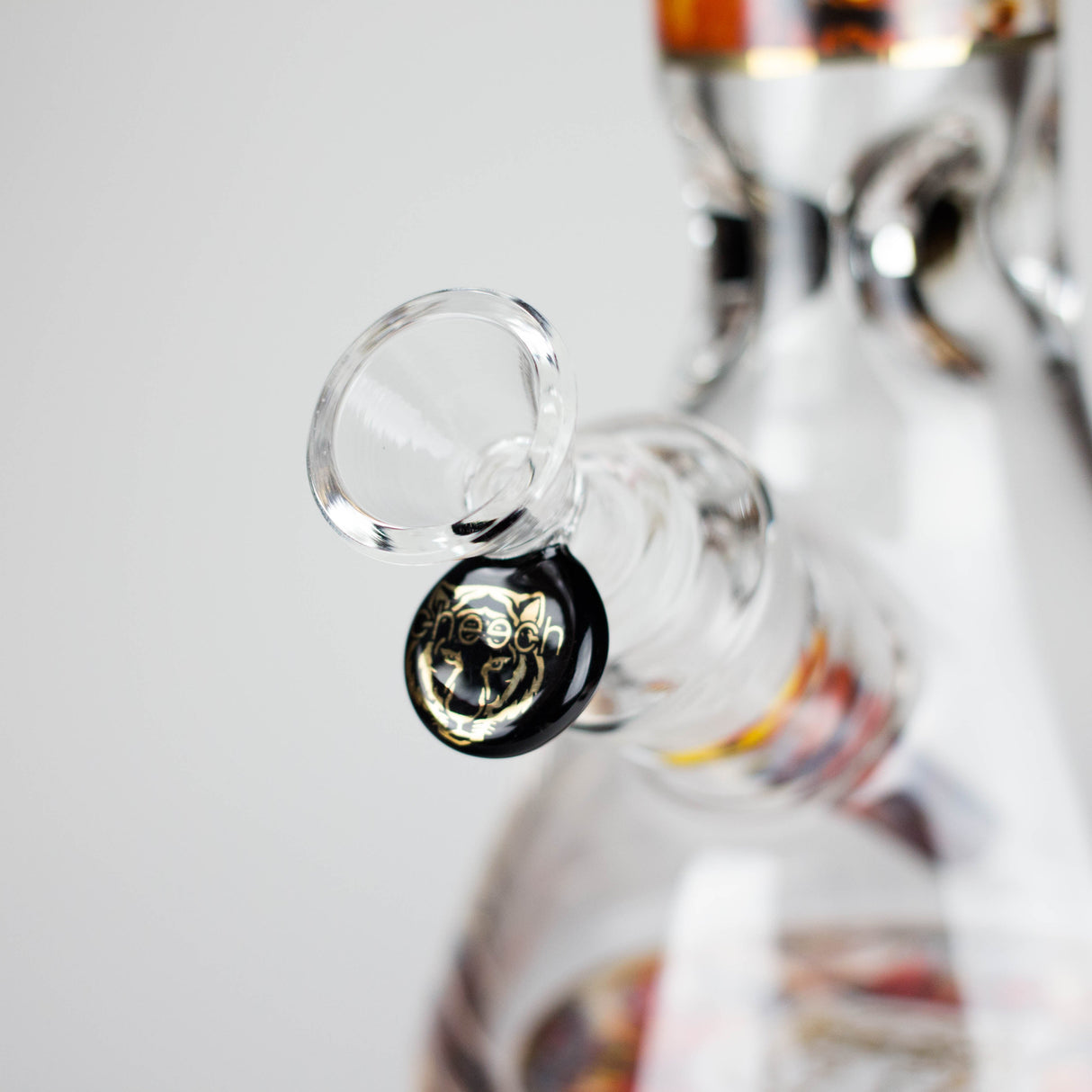 Cheech | 13″ Tiger Decal Beaker Bong – CA-050