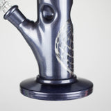 10" Straight Tube Water Pipe with Ball Pattern | Durable Glass – Assorted Colors