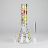 10" 5mm Glass Beaker Bong with Cartoon Design