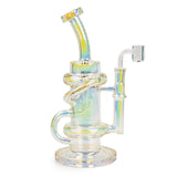 Red Eye Tek 9.5" Glitch Klein Recycler Dab Rig – Terminator Finish
