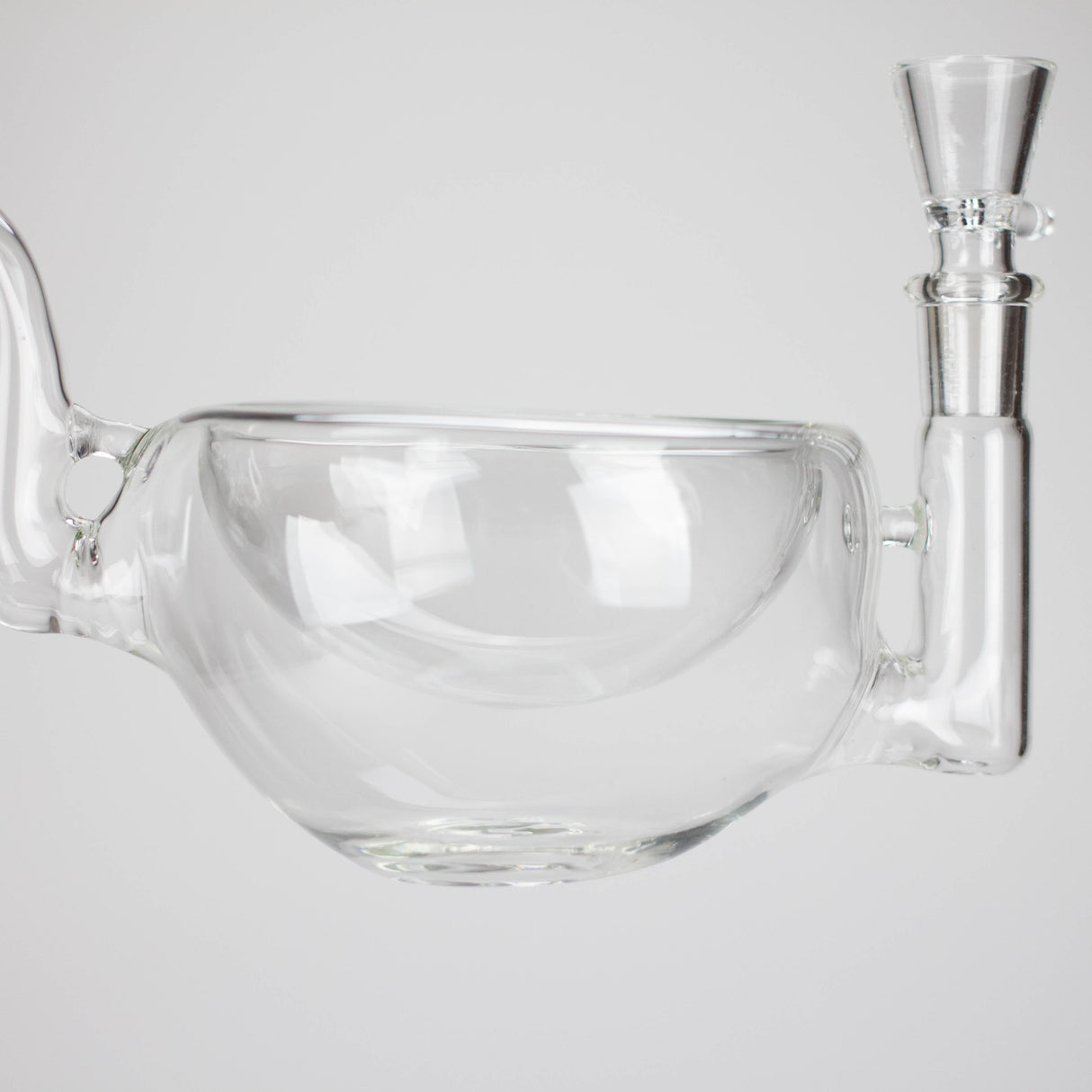 Clear Katora Water Pipe – Unique Bowl-Style Design with 14mm Joint