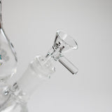 Haze | 9″ Skulls Bubble Glass Bong – Charcoal Black (Mini-P)