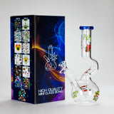 Haze | 9″ Smoking Zig-Zag Glass Bong – Blue (Mini-T)