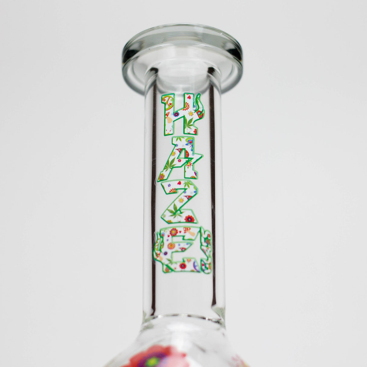 Haze | 4″ Mini Flower Bubble Glass Bong – Charcoal Black (Mini-F)