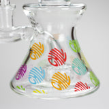 Haze | 8.5″ Colorful Chill Rig – Jade Blue (Mini-K)