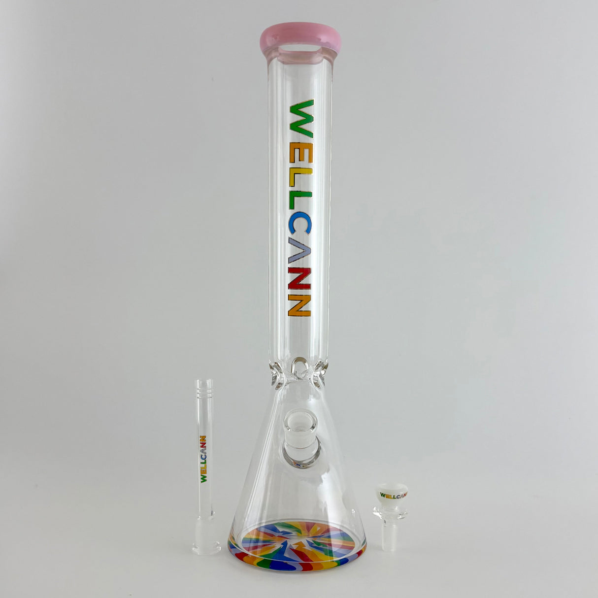 Wellcann | 17" Thickened Base Psychedelic Beaker Glass Bong