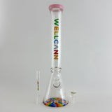 Wellcann | 17" Thickened Base Psychedelic Beaker Glass Bong