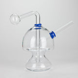 6" Mushroom Mix Sticker Glass Oil Burner Pipe – Unique Borosilicate Dome Design
