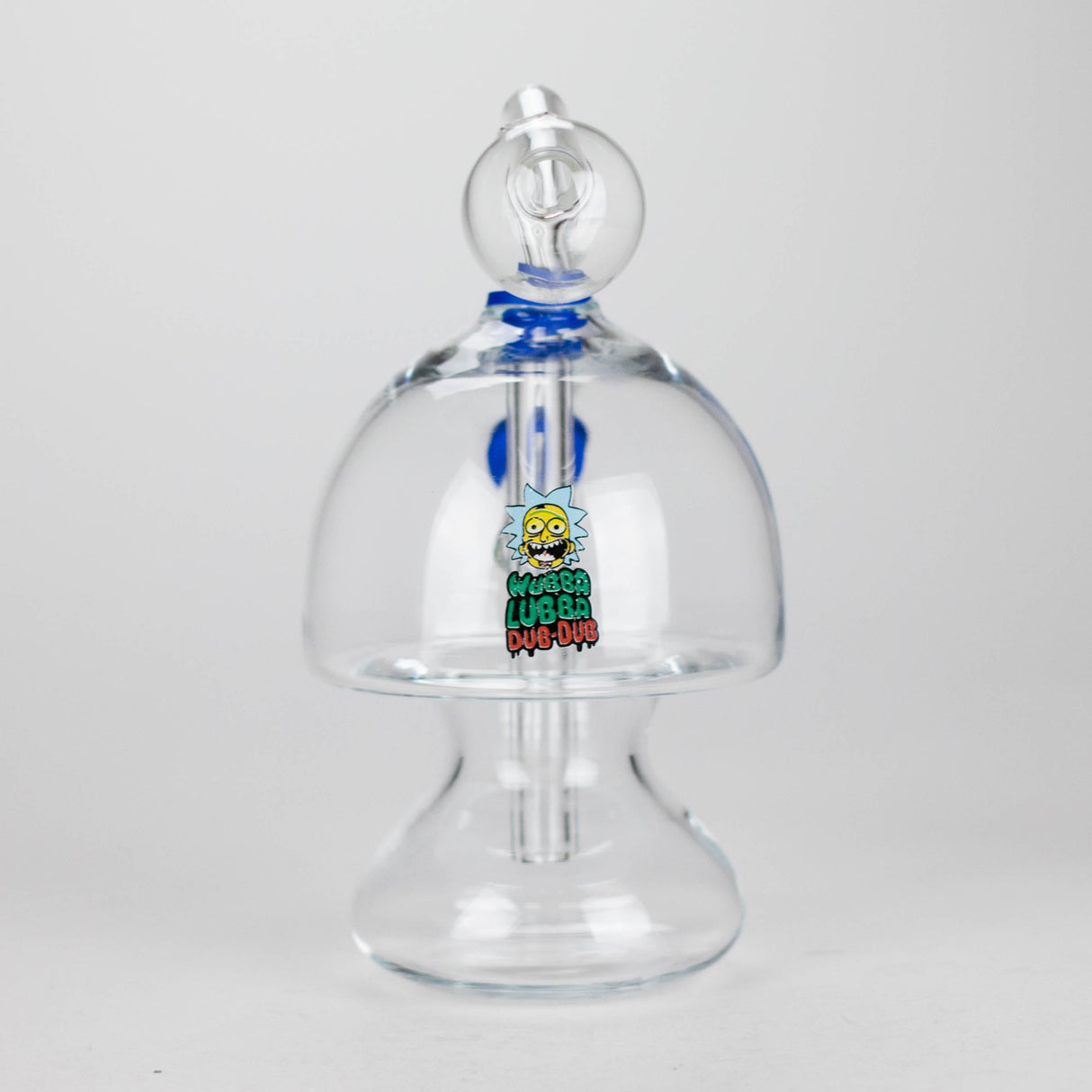 6" Mushroom Mix Sticker Glass Oil Burner Pipe – Unique Borosilicate Dome Design