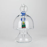 6" Mushroom Mix Sticker Glass Oil Burner Pipe – Unique Borosilicate Dome Design
