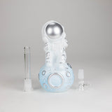 7" 3D Astronaut Glass Bong – Space Inspired Water Pipe