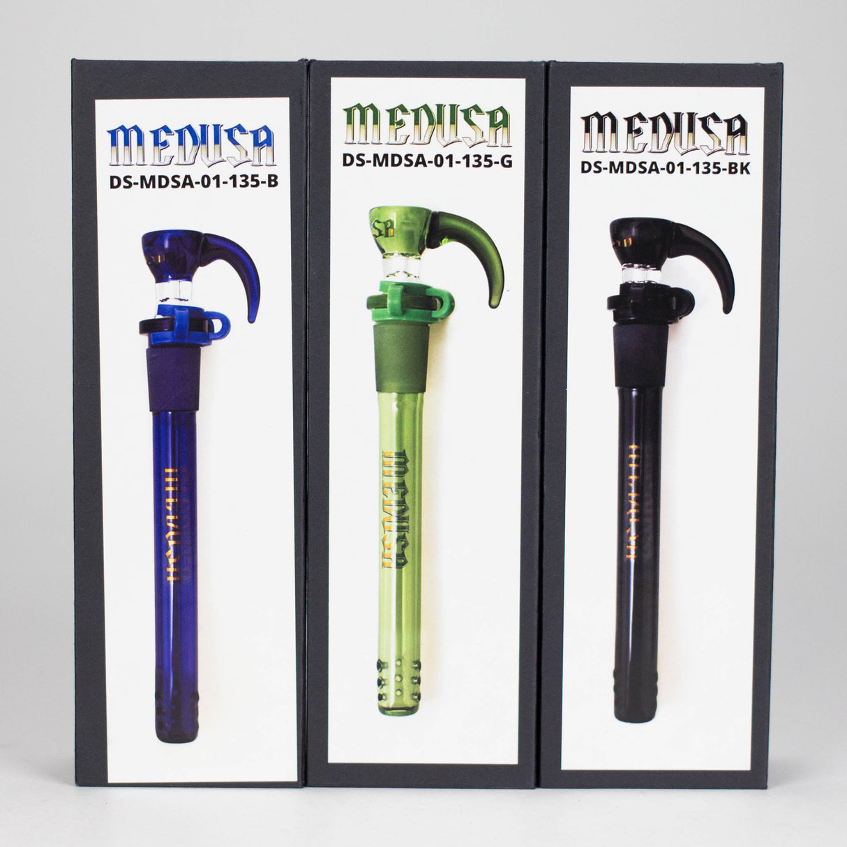 Medusa | Colored Downstem Style "01" – Includes Glass Bowl & Keck Clip