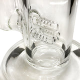 17" 10mm Straight Tube with Triple Inline Perc and Ash Catcher
