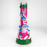 10" 3D Mushroom Design Glass Beaker Bong