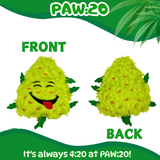 Bud Jr. the Weed Nug - Plush Catnip Cat Toy - 3"