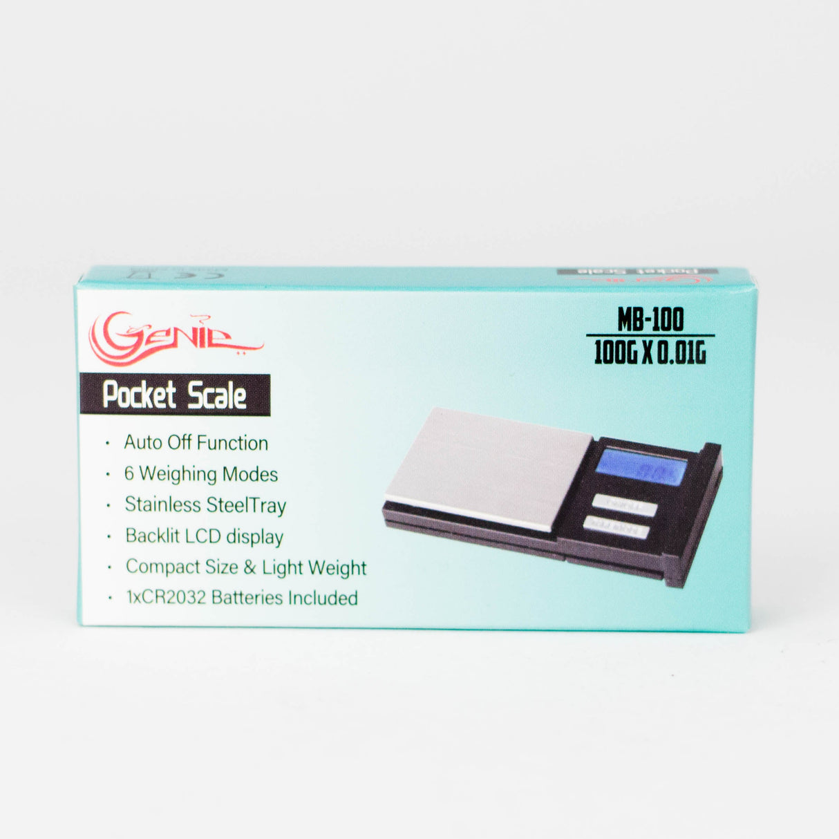 Genie | MB-100 Pocket Mini Scale – 100g × 0.01g