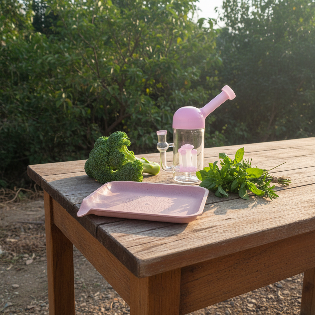 TBBC Rose Bliss Eco Rolling Tray | 100% Biodegradable Pulp | Wholesale Bulk
