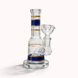 Mini Crown 6" Circ Perc Glass Bong – Compact Percolator Bong