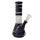 8” Color Spiral Beaker Bong – Built-In Perc