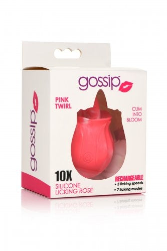 Gossip Pink Twirl 10X Silicone Licking Rose