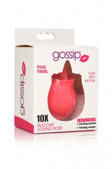 Gossip Pink Twirl 10X Silicone Licking Rose