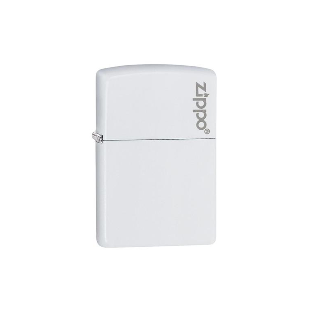 Zippo 214ZL White Matte with Zippo logo