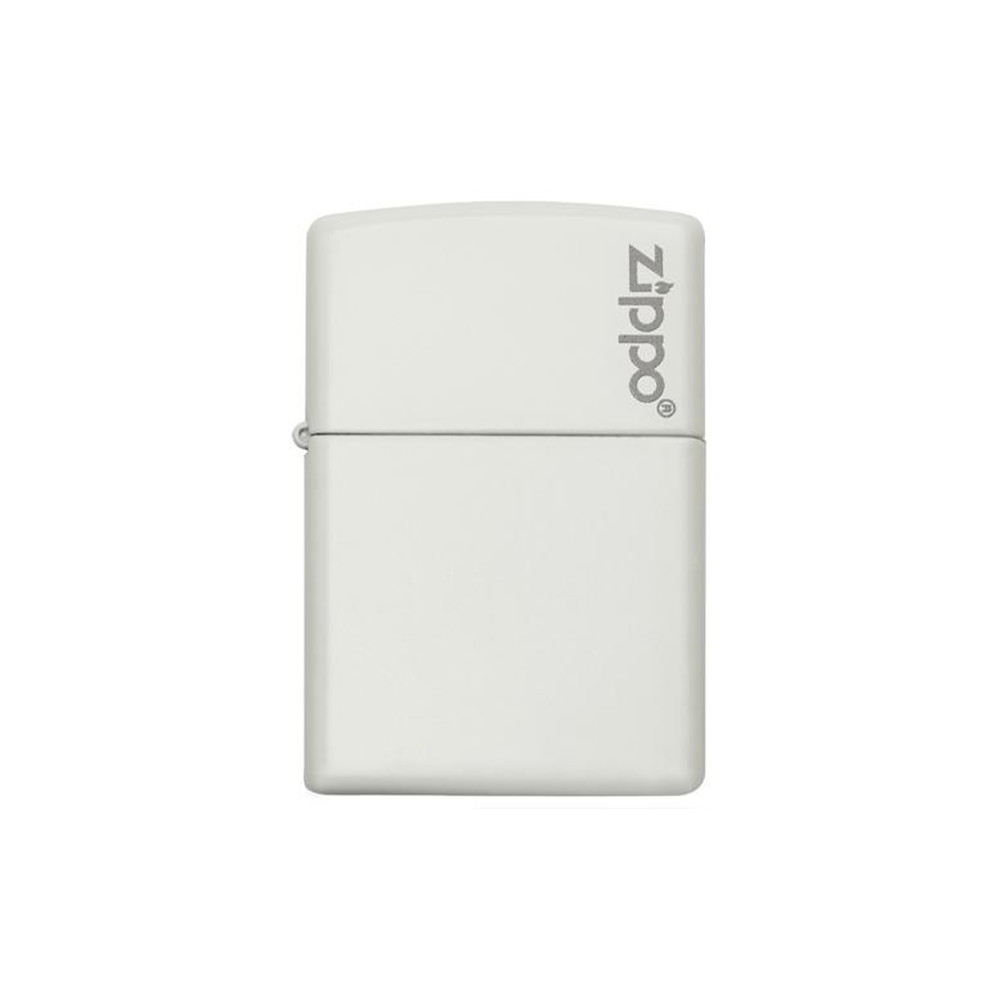 Zippo 214ZL White Matte with Zippo logo