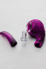 Sherlock Silicone pipe in display with glass bowl-WP164 - Display of 6