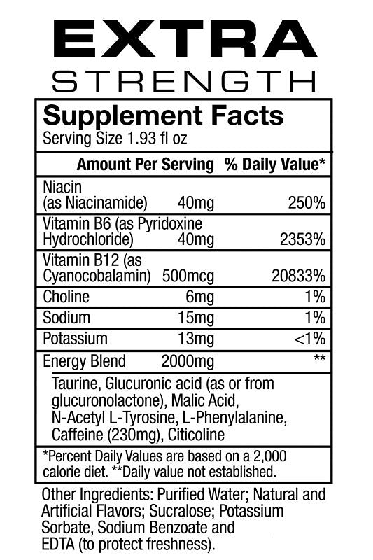 Peach Mango Flavor Extra Strength 5-hour ENERGY Drink - pack of 12