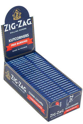 Zig Zag Free burning Blue Papers Kutcorners [CP1273BLU] - 25 packs