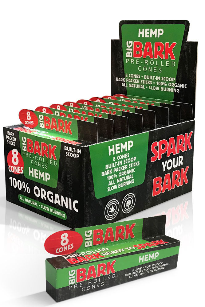 BIGBARK Organic Hemp Pre-rolled Cones - 24 packs