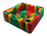Herbhuggers | Premium Silicone Ashtray Featuring Center Tap Ash and Glassware Clearer with Accessory Organizing Slot Holders