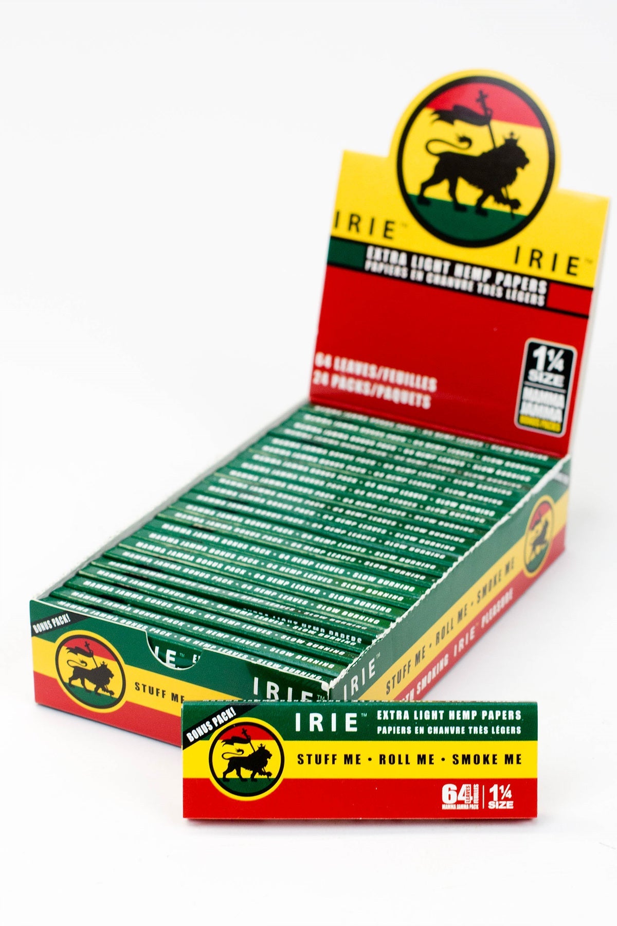 IRIE RASTA Rolling Paper 1¼ - 24 packs