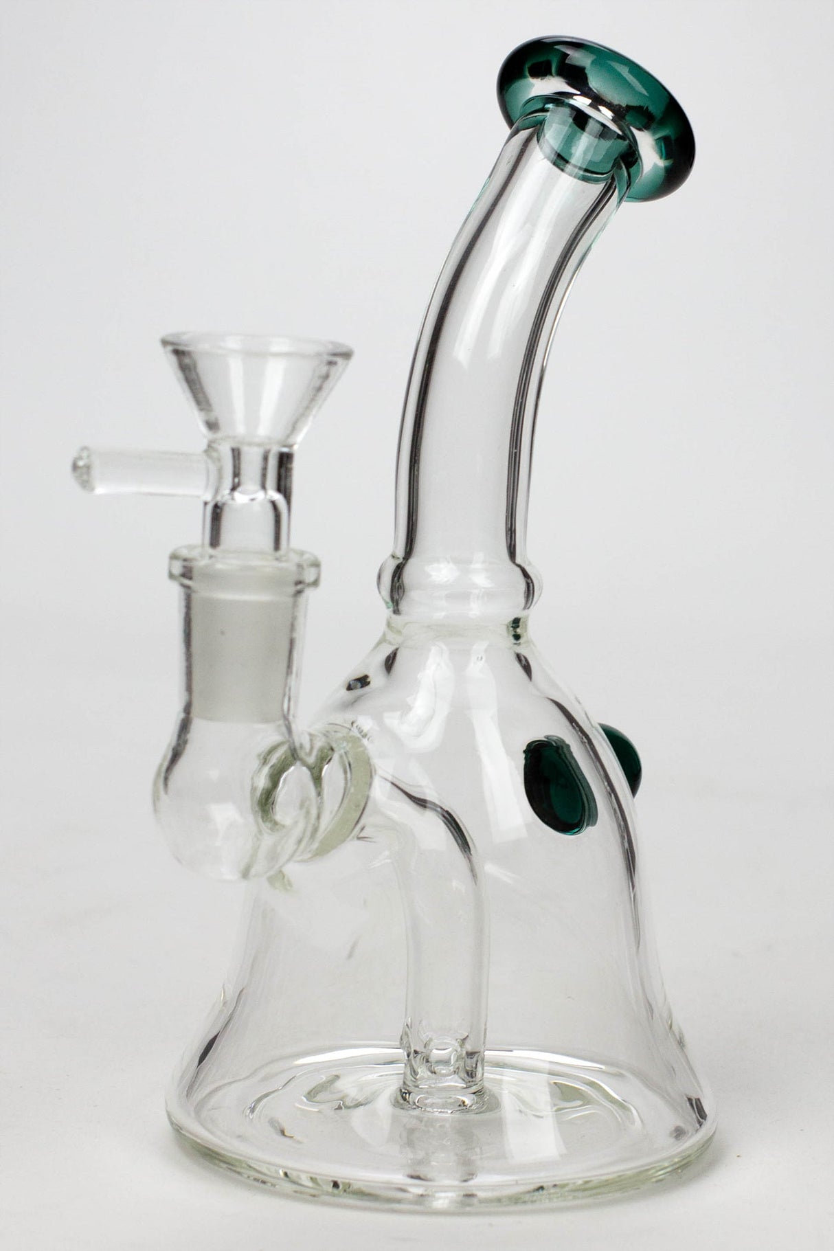 6" 2-in-1 fixed 3 hole diffuser bell bubbler