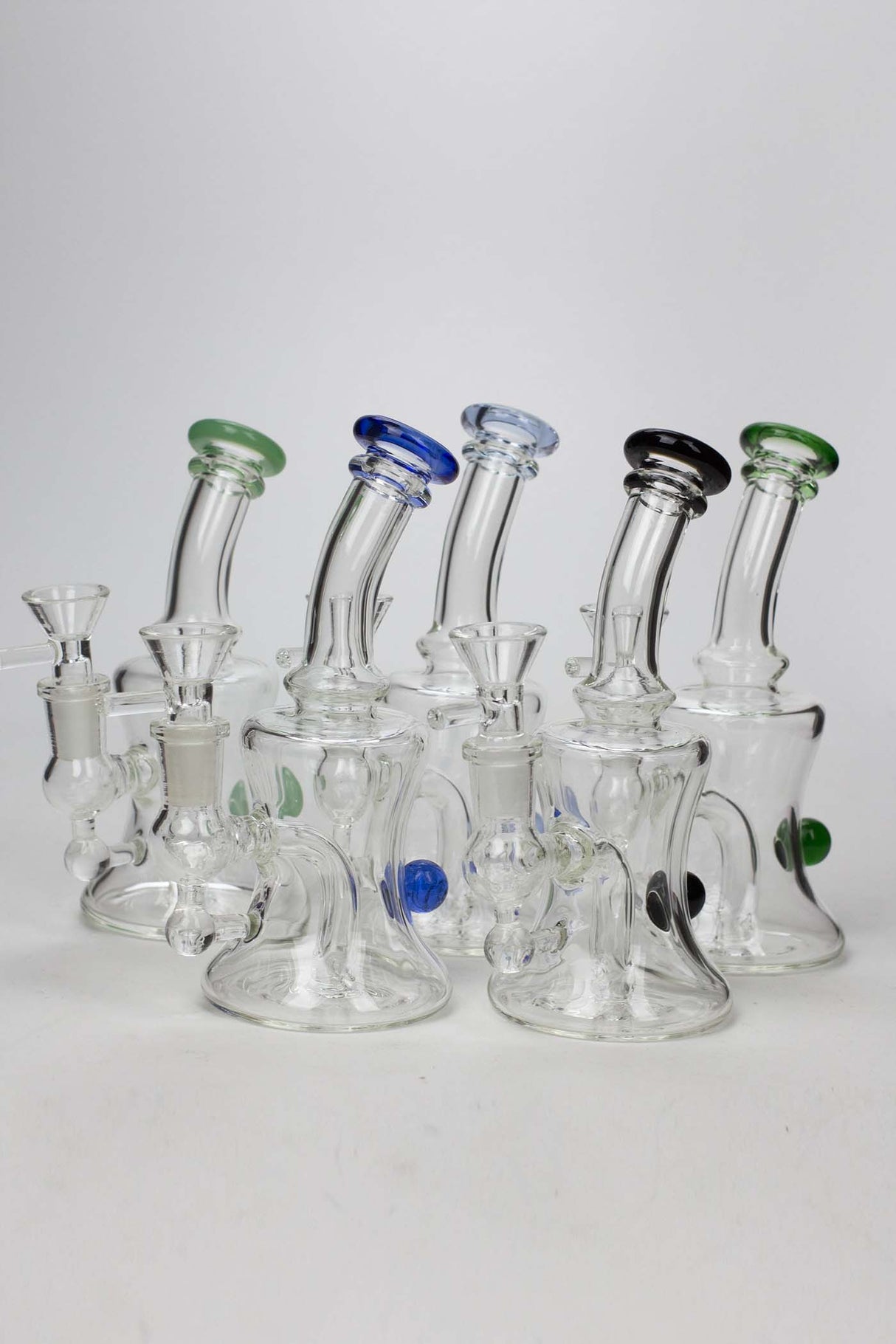 6" 2-in-1 fixed 3 hole diffuser Skirt bubbler