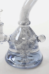 6" 2-in-1 fixed 3 hole diffuser bell Metallic tinted bubbler