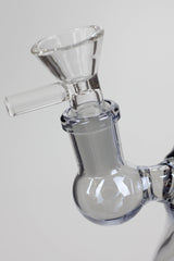 6" 2-in-1 fixed 3 hole diffuser bell Metallic tinted bubbler