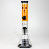 THE TRAGICALLY HIP-15.5" glass water pipe with single percolator by Infyniti