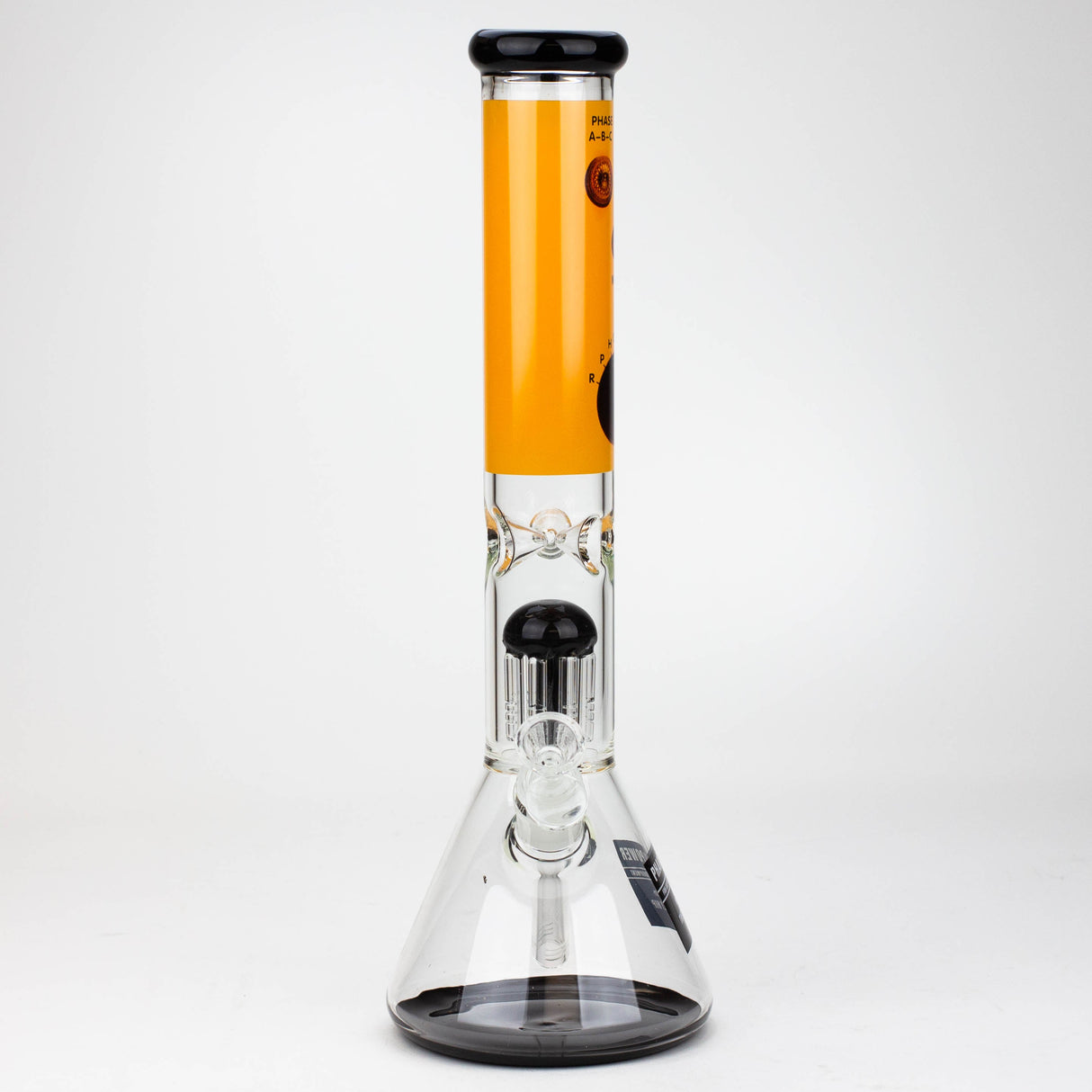 THE TRAGICALLY HIP-15.5" glass water pipe with single percolator by Infyniti