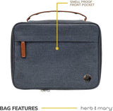 Herb & Mary | Smell Proof Accessories Storage Stash Case w/Integrated Combo Lock (Large)