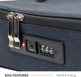 Herb & Mary | Smell Proof Accessories Storage Stash Case w/Integrated Combo Lock (Large)