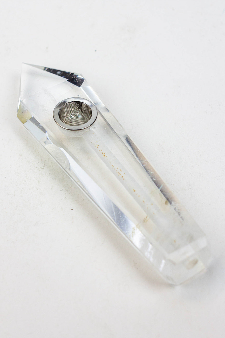 Acid Secs - Crystal Stone Smoking Pipe without choke hole