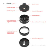 iHUMO | OFFER Best 2 in 1 Grinder & USB Lighter, 4 Parts (63mm)