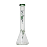 Johnny Green | 16″ 9mm Beaker with Elephant Joint and Grid Percolator Slide – Green (MJG-003)