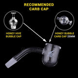 Honeybee Herb - HONEY BEVEL BOWL - 45° DEGREE Banger