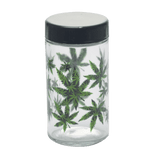 180ml Glass Storage Jar with Sticker Design – Compact & Stylish [SMKZ-145]